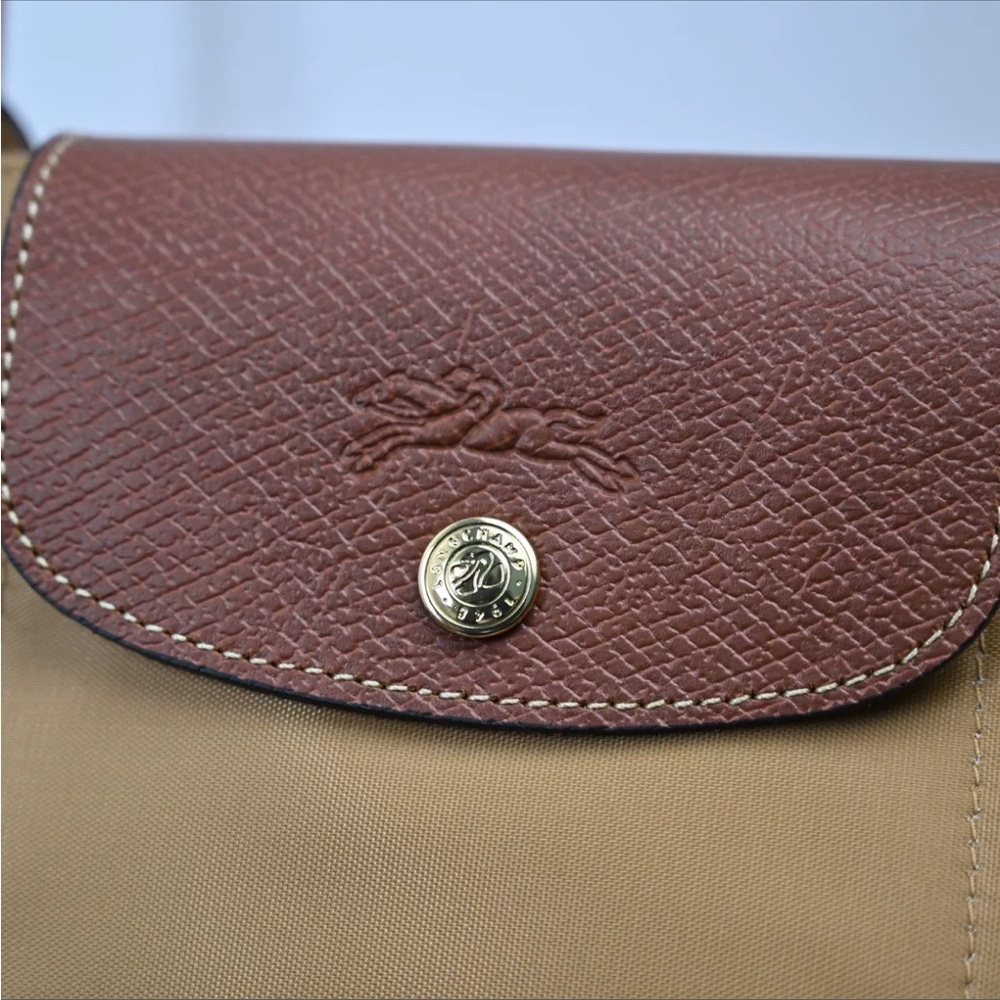 Brand new Mustard Yellow Longchamp Le Pliage classic medium shoulder bag - Picture 5 of 8